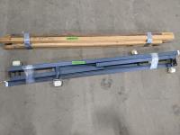 Set of Bed Rails and (8) 5 Ft 2 X 2 Inch Boards