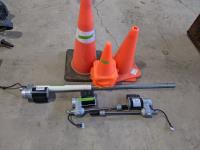 Qty of Safety Cones and (3) Skf System Actuators