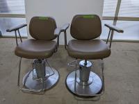 (2) Barber Chairs with Hydraulic Lift