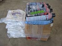 Qty of Disposable Coveralls and (4) Cans of Cleaning Products