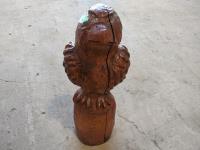 Cedar Hawk Carving