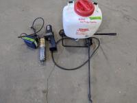 Lincoln Electric Grease Gun and Backpack Sprayer