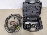 Electric Grease Gun with Charger and Booster Cables 