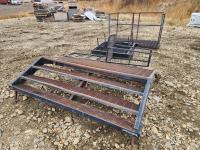 (3) Steel Platforms, Steel Ladder and Adjustable Stand