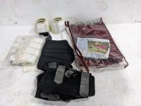 Horse Blanket, (4) Hoof Boots and (3) Sets of Wraps