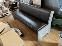 6 Ft Leather Bench