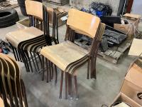 (5) Wooden Chairs
