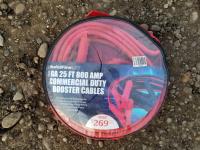 25 Ft 1 Gage 800 Amp Booster Cables