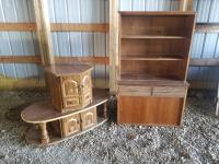 Shelving Unit, Coffee Table & End Table