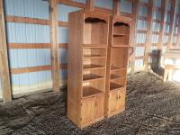 (2) Tall Shelving Cabinets