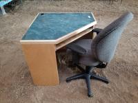 Corner Computer Desk w/ Office Chair