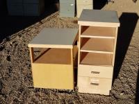 Custombuilt Storage Shelf & Mobile Table