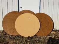 (4) 42 inch Round Table Tops