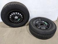 (2) Bridgestone Blizzak Winter Tires On Rims 