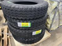 (4) Grizzly 11R24.5 Grip Tires