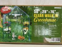 Clear Walk in Greenhouse