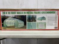 10 X 20 Ft Walk in Metal Framed Greenhouse