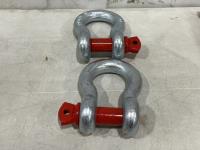 (2) 1-1/2 Inch Shackles