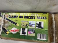 4000 lb Clamp On Bucket Pallet Forks