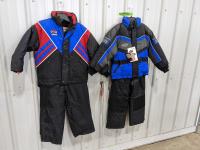 (2) Kids Snowmobile Suits Size (10)