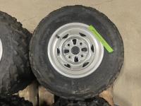 (2) Dunlop 25X8R12 ATV Tires with rims 