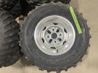 (2) Dunlop 25X10R12 ATV Tires with rims 