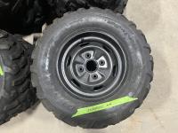 (2) Dunlop 25X10-12 ATV Tires with Rims