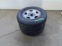 (2) Firestone 225/70R15 Winter Tires on 5 Bolt Rims