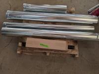 Qty of Assorted Pieces of Galvanized Round Heat Duct