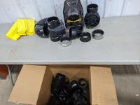Water Valve and Large Assortment of ABS Plumbing Pipe Connectors 