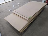 Assortment of 5/8 Inch MDF Sheets