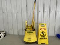 Mop & Bucket, Caution Sign