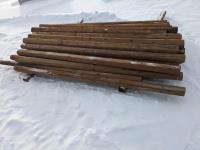 Qty of 96 Inch Pressure Treated Landscape Ties