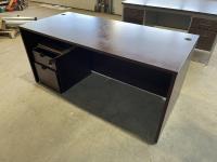65 Inch W X 29-1/2 Inch D X 29 Inch H Wood Desk 