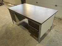 60 Inch W X 34 Inch D X 30 Inch H Metal Desk