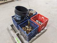 (4) Crates of Pipe Fittings, Qty of Bolts & Hose