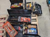 Tool Boxes with Assorted Hand Tools