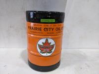 Prairie City Oil Co. Black & Orange Keg 