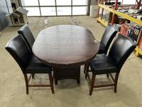 High Rise Dinning Table & (4) Tall Chairs