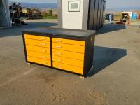 Steelman 6 Ft Garage Cabinet Workbench with 10 Drawers