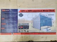 TMG Industrial MS1220L 12 Ft X 20 Ft Livestock Shed