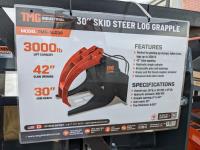 TMG Industrial SLG30 30 Inch Log Grapple - Skid Steer Attachment
