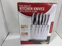 12 Piece Kitchen Knife Set with Acrylic Stand