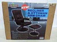 Recliner and Ottoman Arm Chair