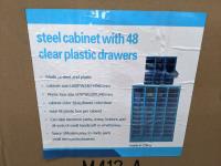 Steel Parts Bin with 48 Plastic Drawers