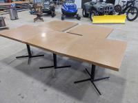 (5) 29.5 X 29.5 Inch Tables