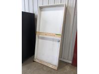 36 Inch X 80 Inch Metal Exterior Solid Door & Frame with Passage Set