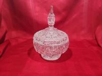 Bohemia Hand Cut Lead Crystal Covered Candy Dish