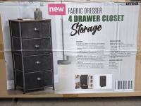 Fabric 4 Drawer Dresser