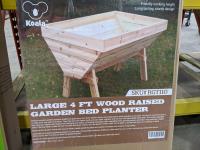 4 Ft Wooden Raised Garden Planter